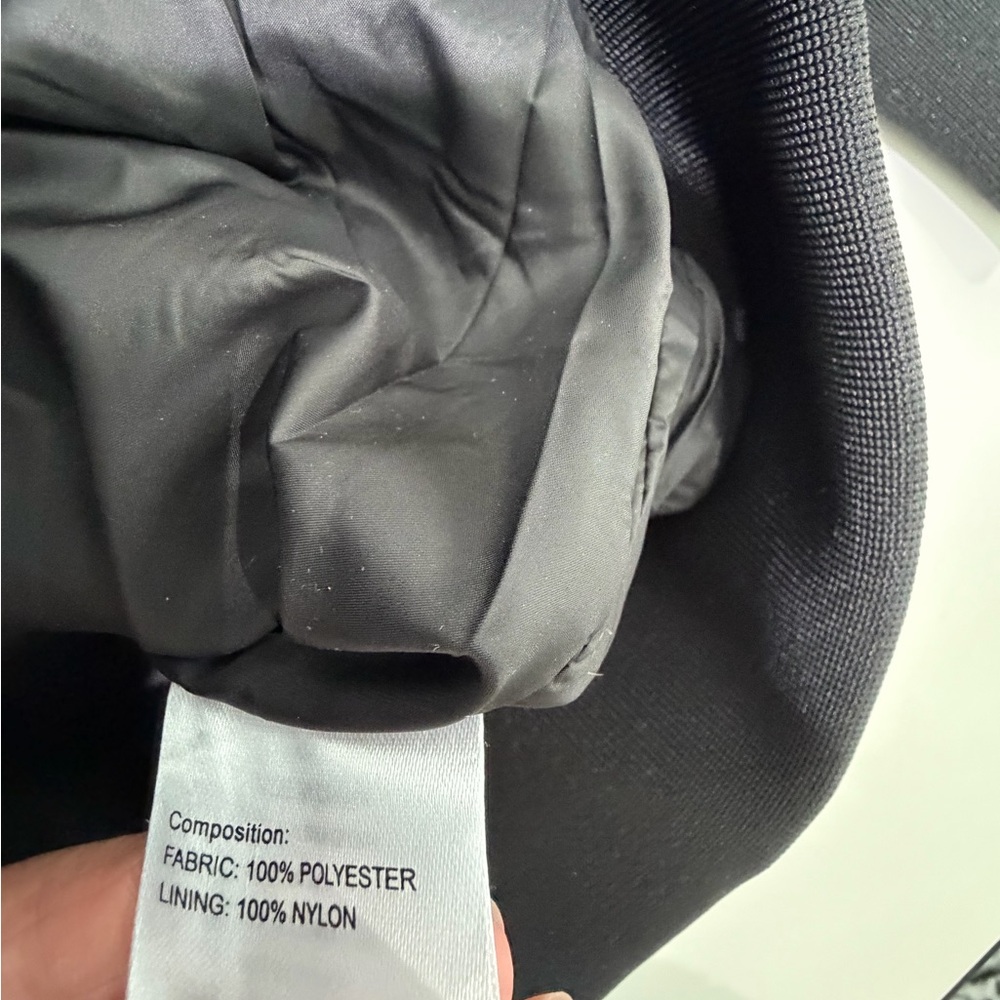 Men's Black Bomber Jacket - Picture 5 of 11